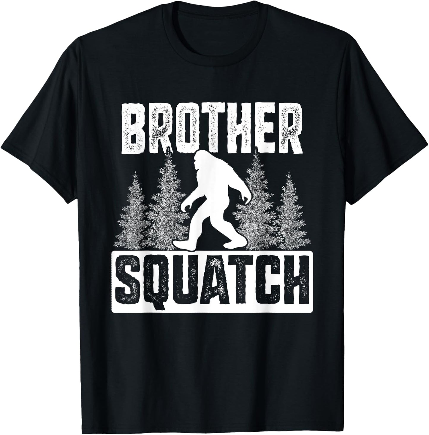 Squatchy Matching Family Bigfoot Shirts Brother Squatch T-Shirt - T-Shirt | Black