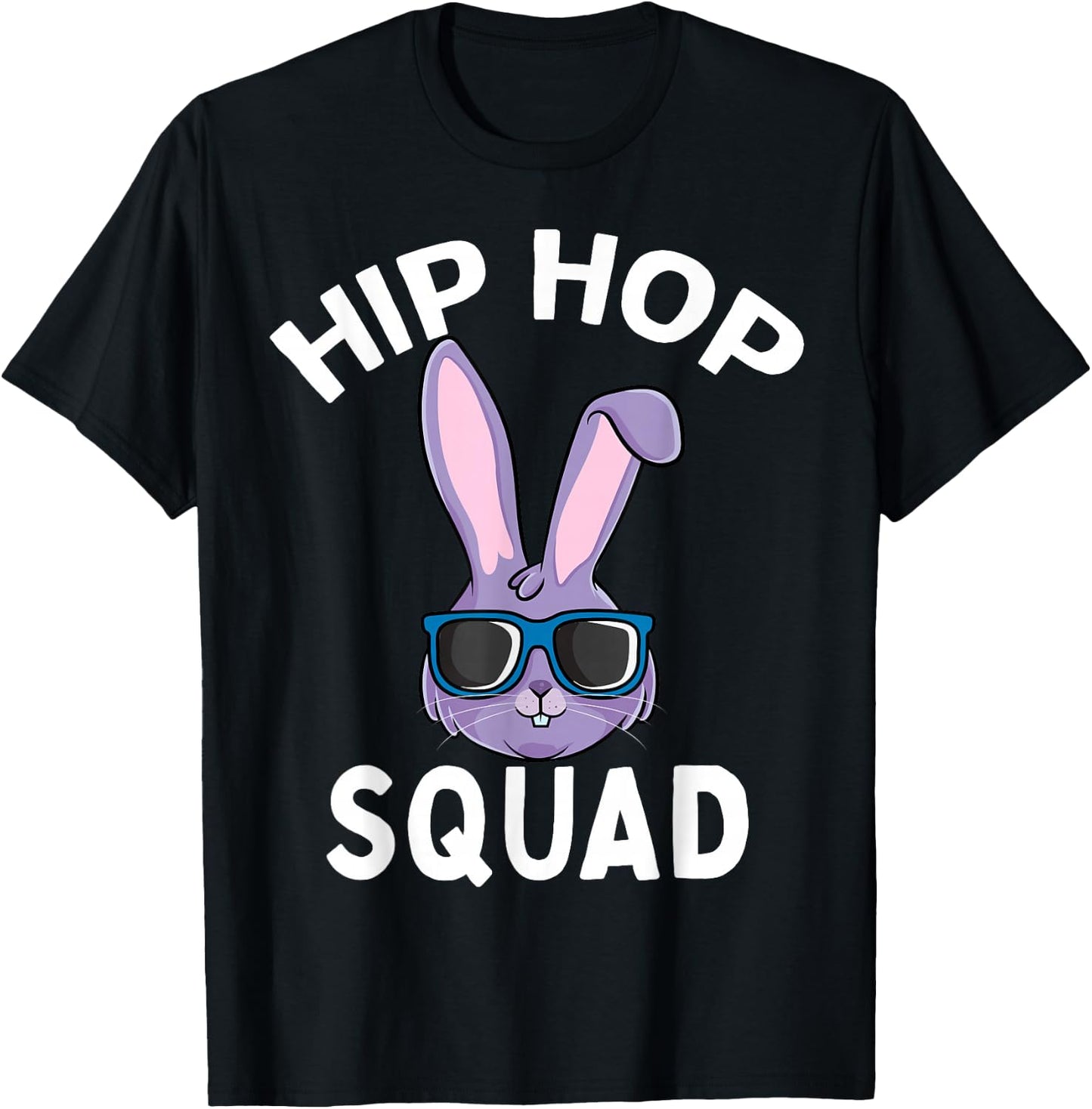 Hip Hop Squad Funny Happy Easter Bunny Rabbit Children Boys T-Shirt - T-Shirt | Black