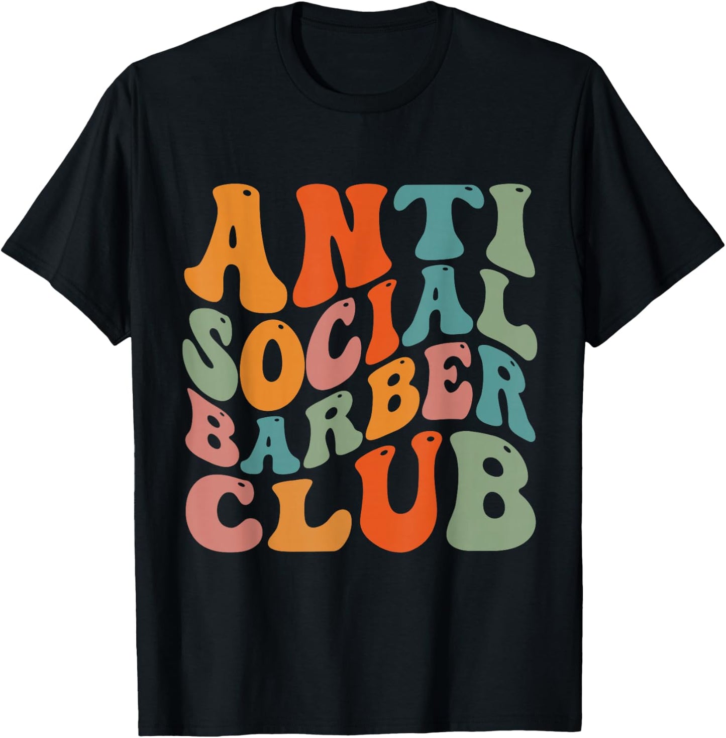 Anti Social Barber Club T-Shirt - T-Shirt | Black
