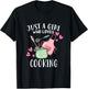 Just A Girl Who Loves Cooking Chef Cooking T-Shirt - T-Shirt | Black