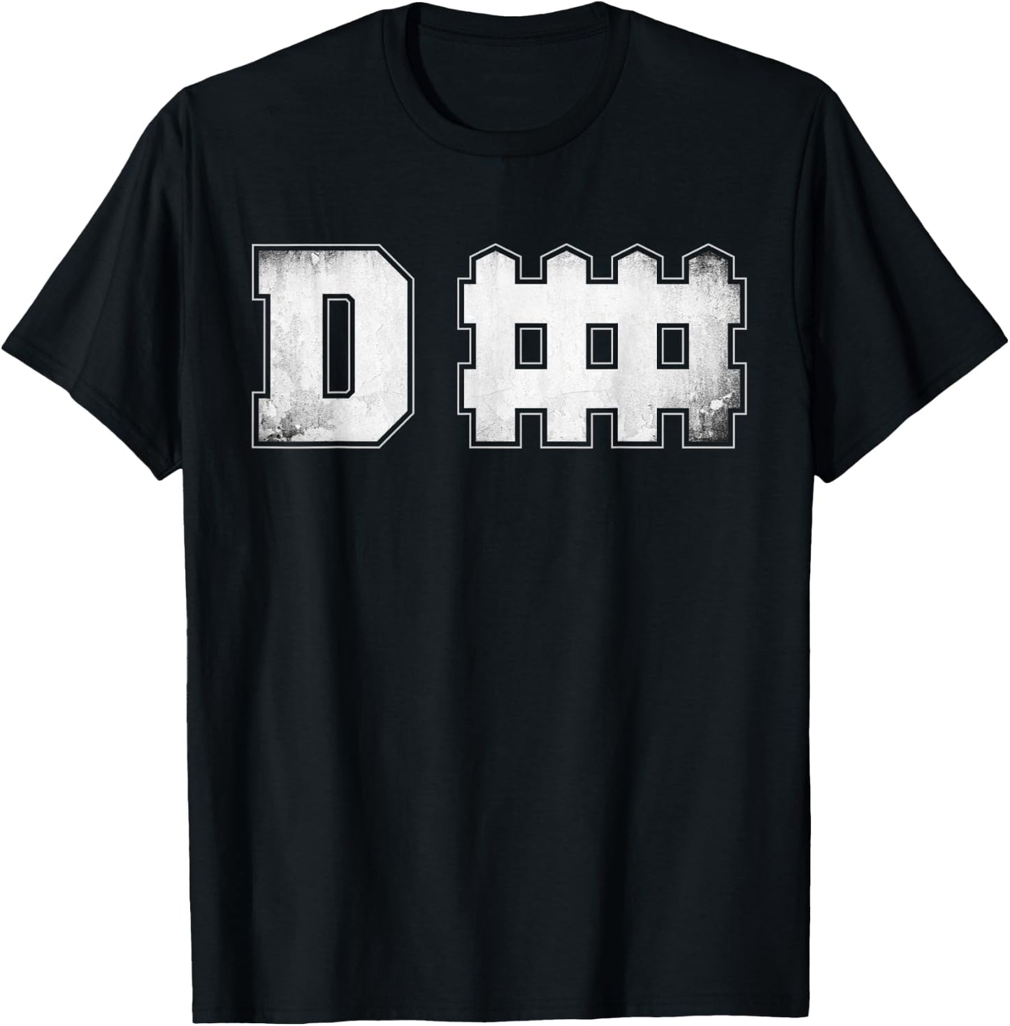 D fence Funny Defense Football T-Shirt - T-Shirt | Black