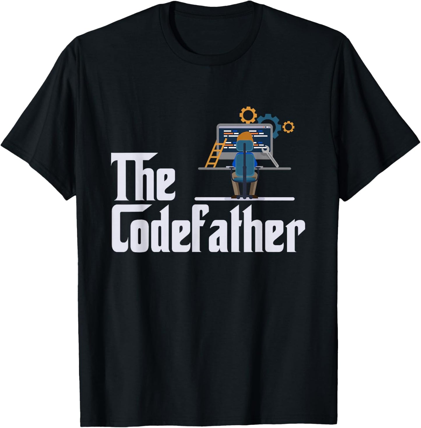 Programmer Dad Nerdy Computer Geeky Father Database Papa T-Shirt - T-Shirt | Black