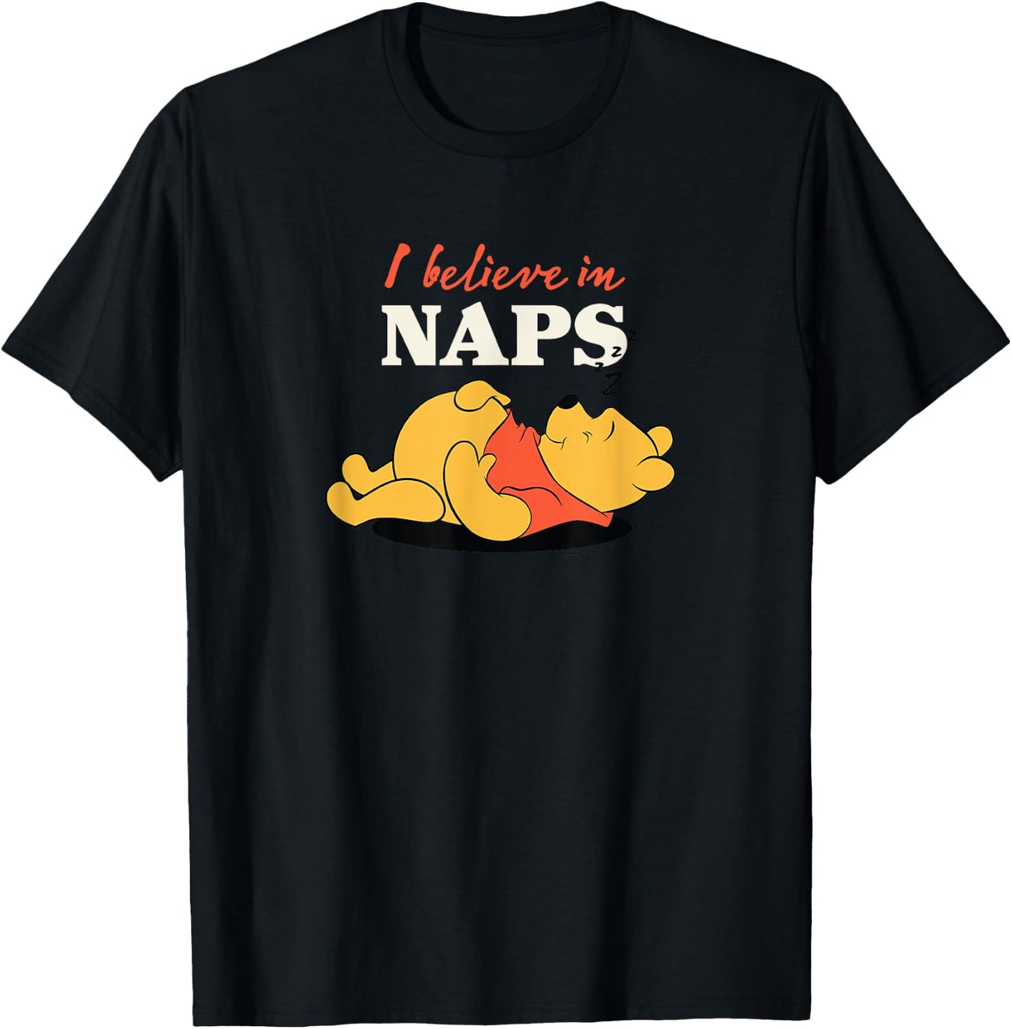 Winnie the Pooh - I Believe in Naps T-Shirt - T-Shirt | Black