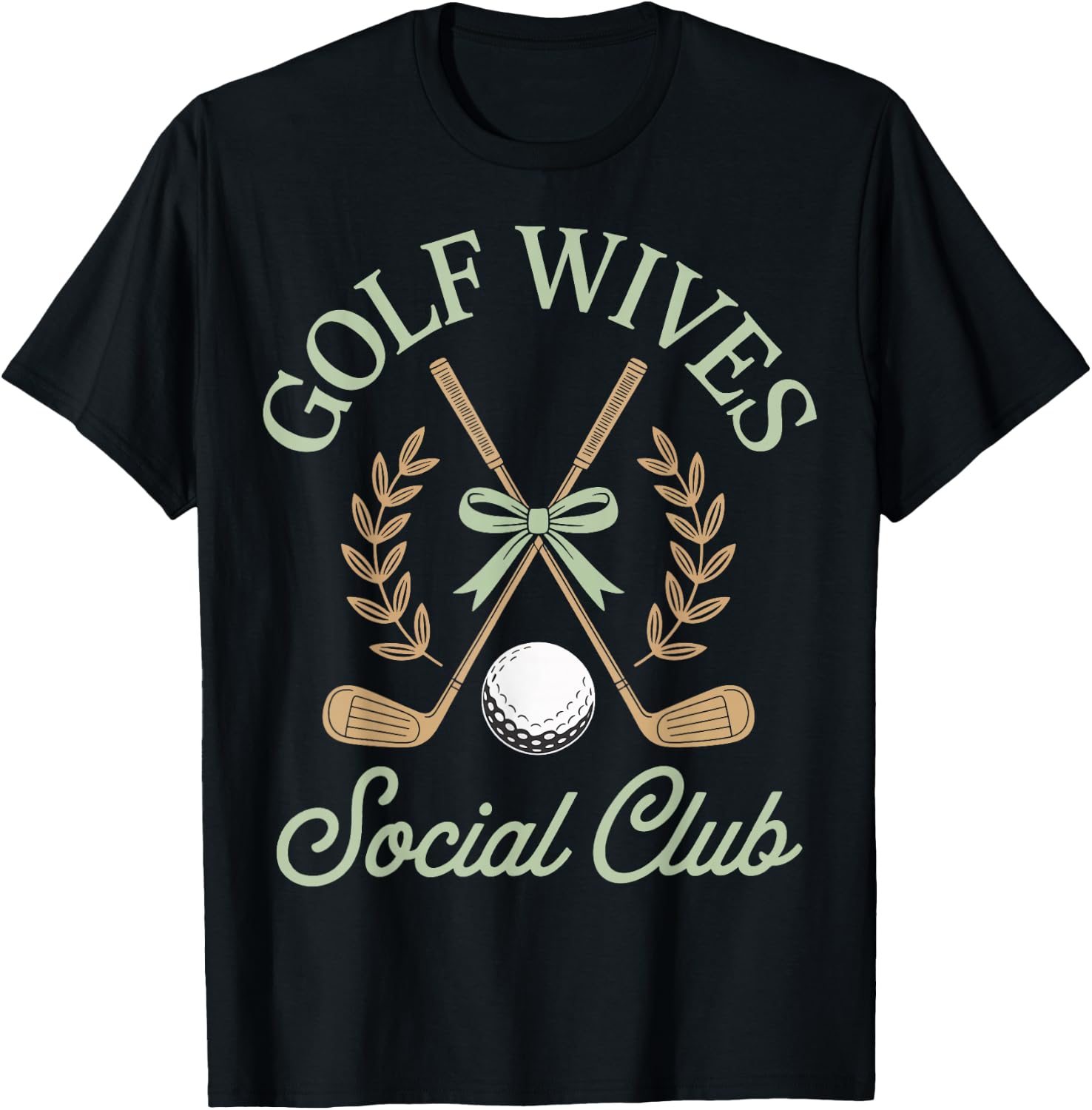 Golf Wives Social Club T-Shirt - T-Shirt | Black