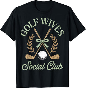 Golf Wives Social Club T-Shirt - T-Shirt | Black