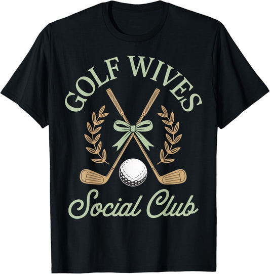 Golf Wives Social Club T-Shirt - T-Shirt | Black