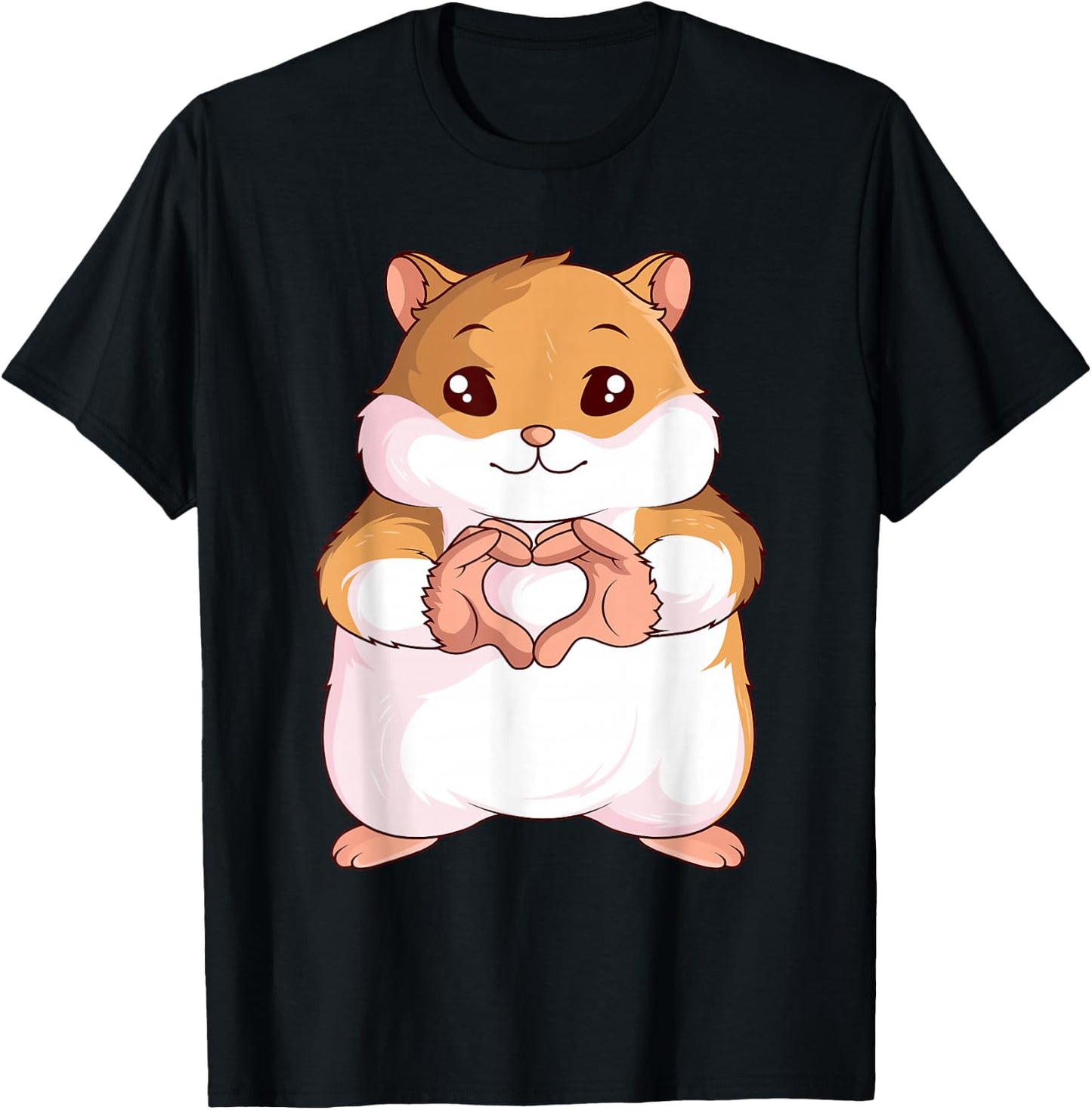 Hamster Lovers Girls Ladies T-Shirt - T-Shirt | Black