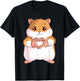 Hamster Lovers Girls Ladies T-Shirt - T-Shirt | Black