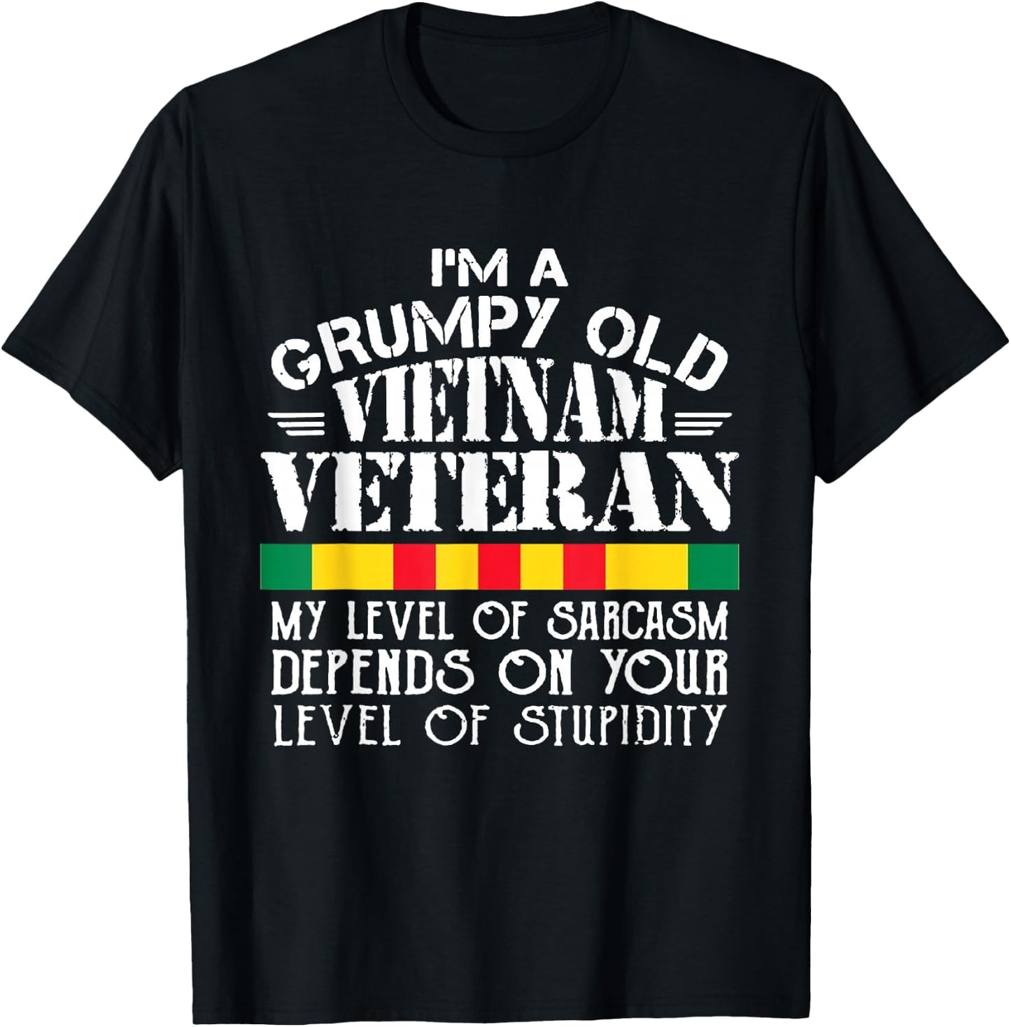 Never Underestimate an Old Man Who is Also Vietnam Veteran T-Shirt - T-Shirt | Black