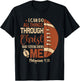 Christian Football Shirt I Can Do All Things Through Christ T-Shirt - T-Shirt | Black