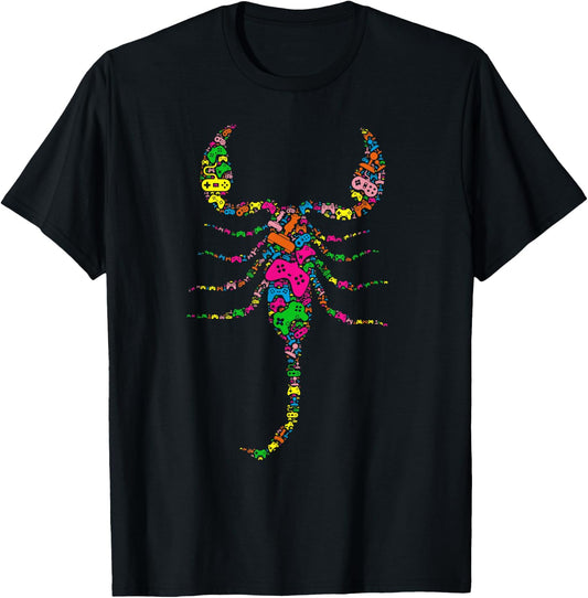 Funny Scorpion Controller for Boy & Girl Gamers - Video Game T-Shirt - T-Shirt | Black