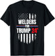 Welders For Trump 2024 American Flag T-Shirt - T-Shirt | Black