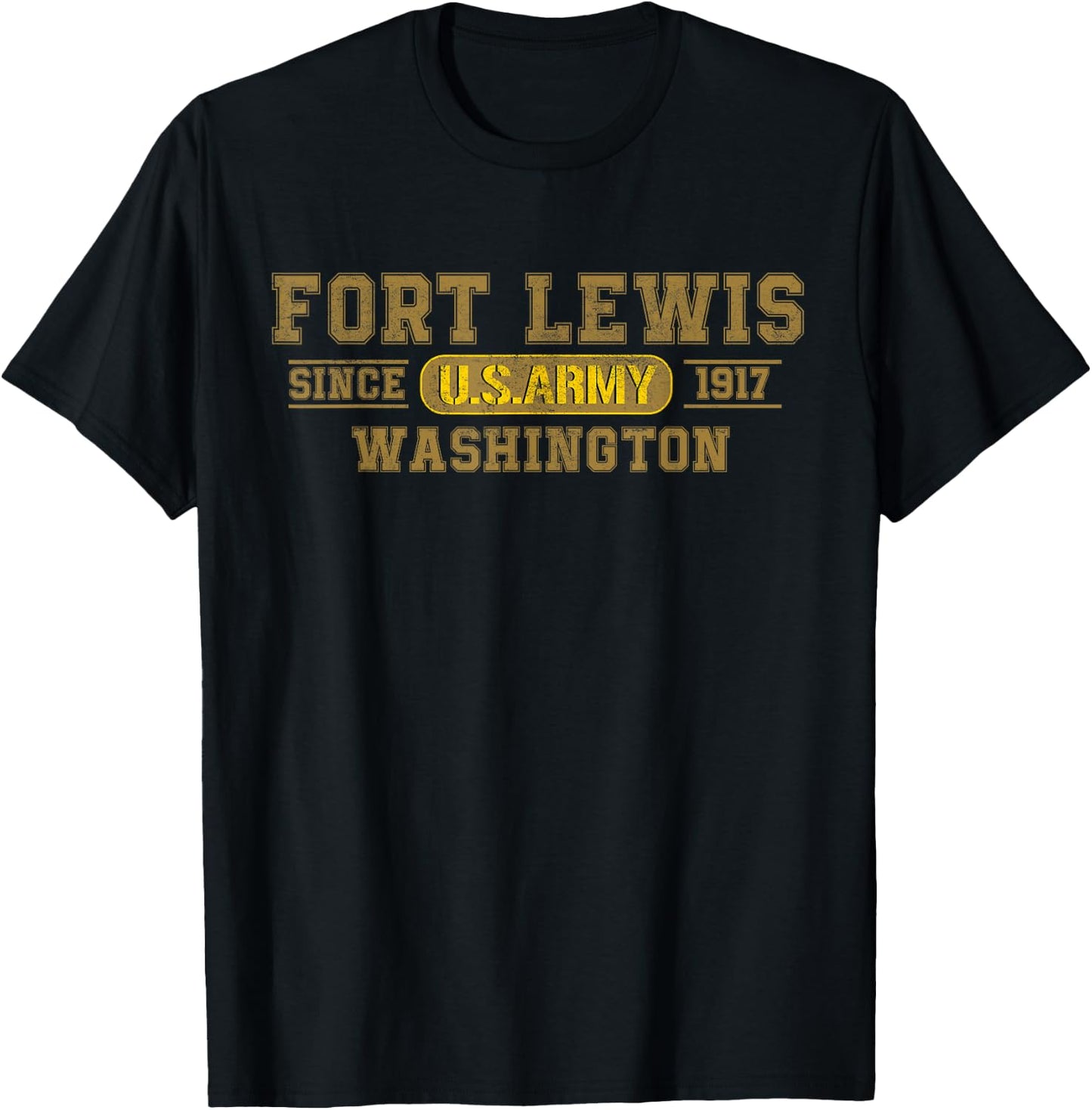 Veterans Fort Lewis Washington WA Army Soldiers T-Shirt - T-Shirt | Black