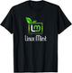 Linux Mint lover tagline with Logo Open Source Os T-Shirt - T-Shirt | Black