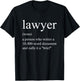 Funny lawyer gifts Women Lawyer Definition Attorney T-Shirt - T-Shirt | Black