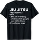 Jiu Jitsu Definition Funny BJJ Brazilian Martial Arts Gift T-Shirt - T-Shirt | Black