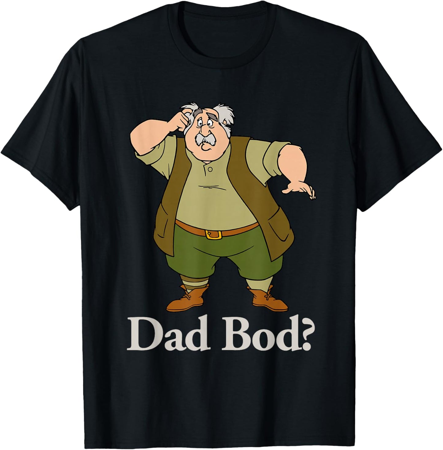 Disney Beauty and The Beast Maurice Dad BOD Small T-Shirt - T-Shirt | Black