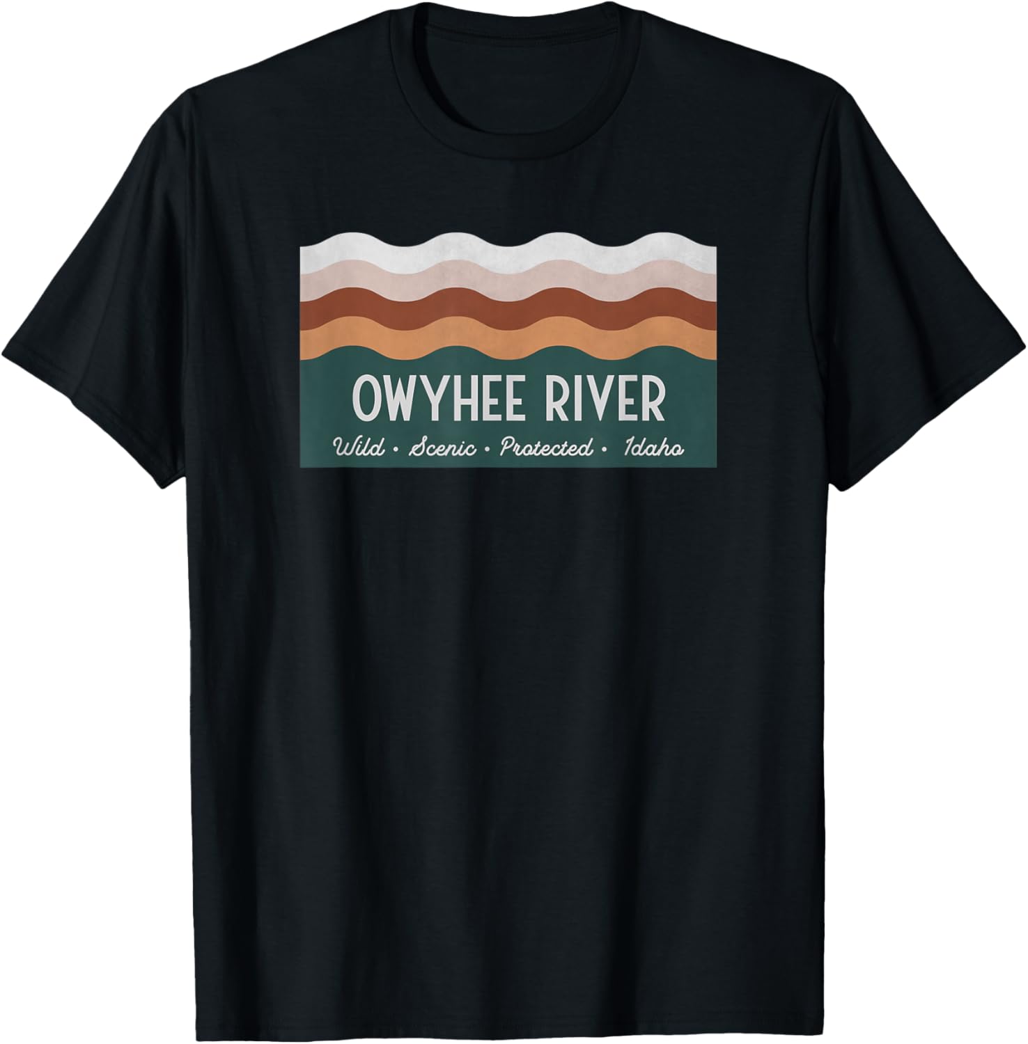 Wild Scenic Protected Idaho - Owyhee River T-Shirt - T-Shirt | Black