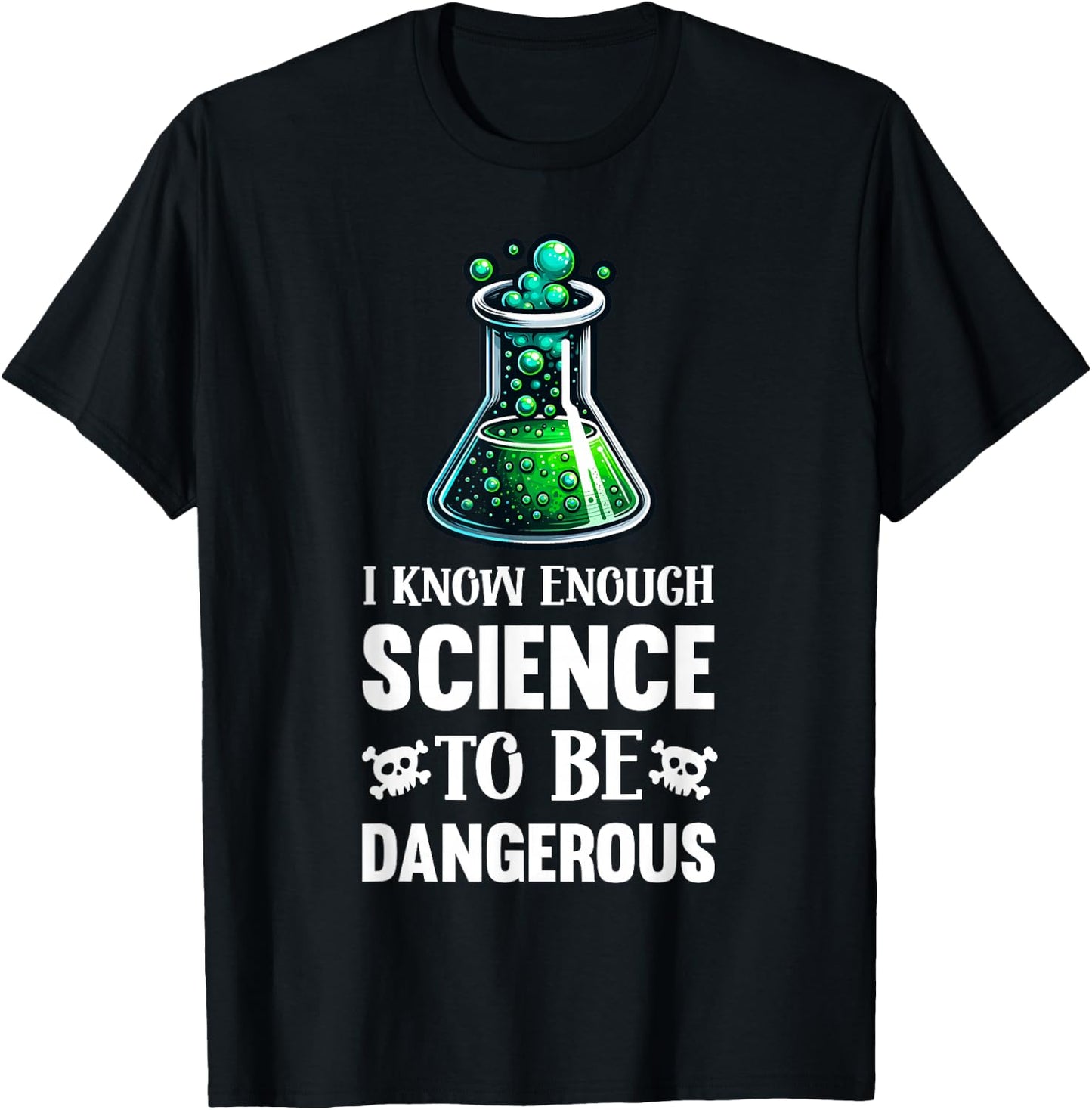 Funny Science Pun Chemistry Lab Experiment Nerd , Small, Black T-Shirt - T-Shirt | Black
