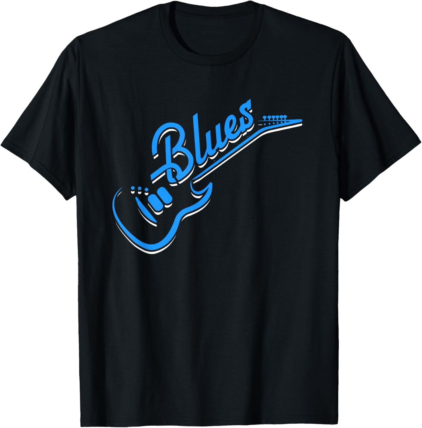 Blues Guitar | Jazz Music | Guitarist Blues T-Shirt - T-Shirt | Black