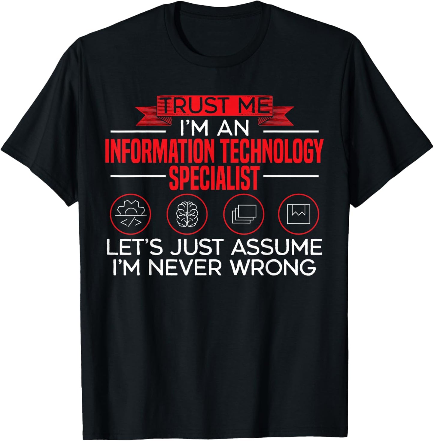 Information Technology Specialist Computer Job Profession T-Shirt - T-Shirt | Black