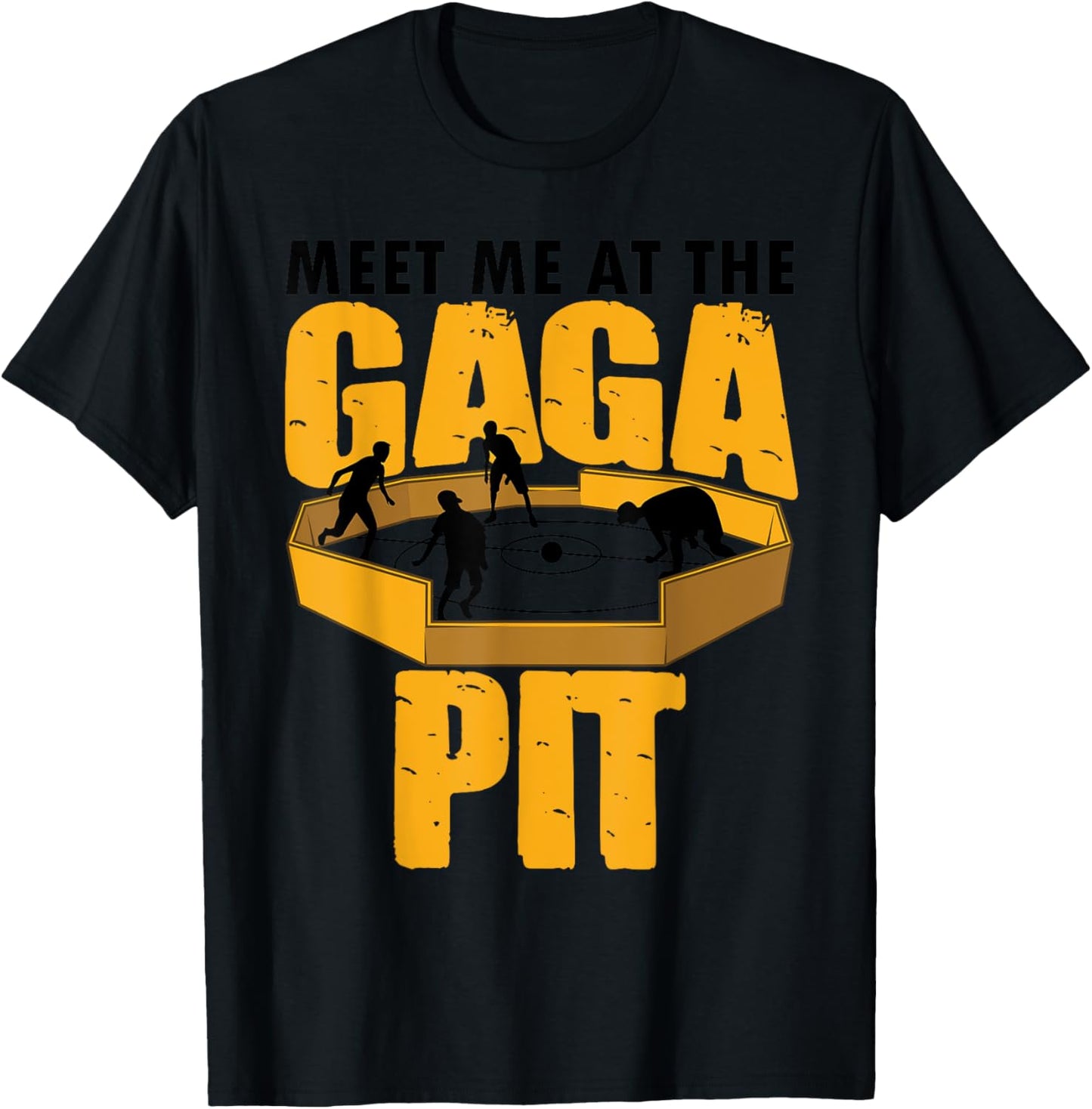 Cool Gaga Ball Gift Kids Funny Gaga ball Pit Dodgeball T-Shirt - T-Shirt | Black