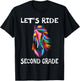 Let's Ride 2nd Second Grade Horse Girls Back To School T-Shirt - T-Shirt | Black