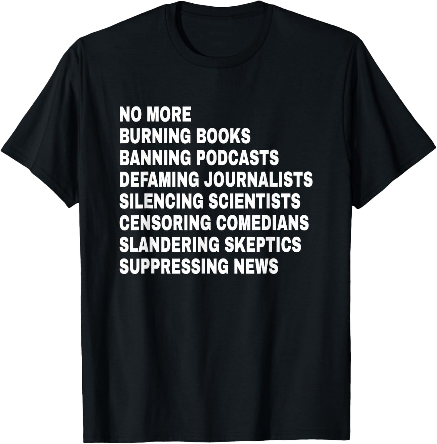 Free Speech Anti Censorship First Amendment T-Shirt - T-Shirt | Black