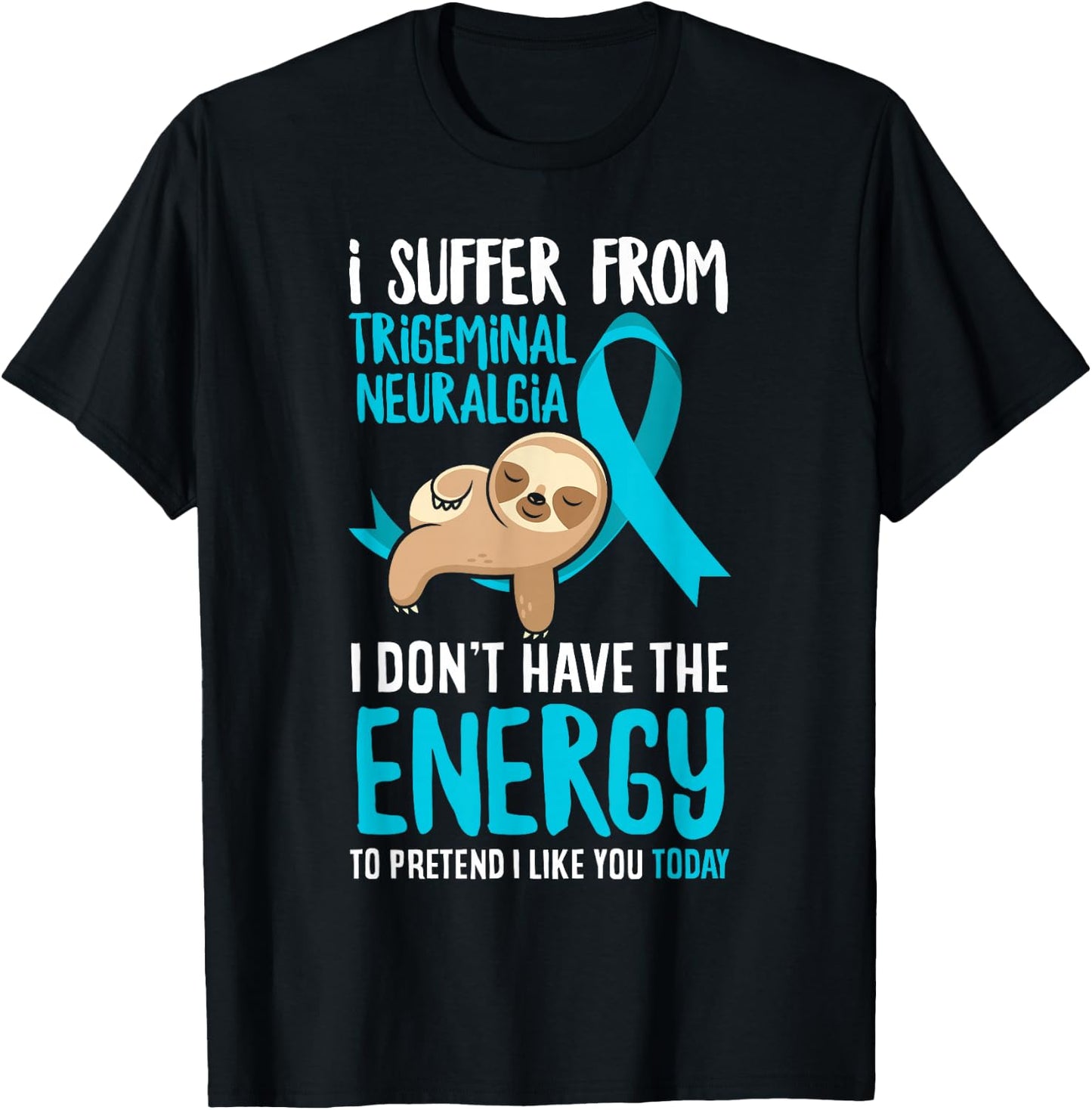 Trigeminal Neuralgia Awareness Apparel & Gifts Trigeminal Neuralgia Warrior - Black, Small T-Shirt - T-Shirt | Black