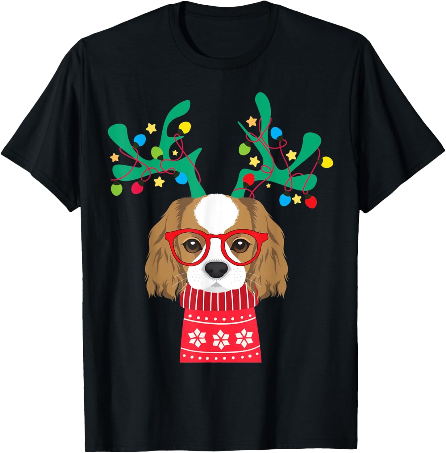 Crazy Cat Flash ForEssential quotes 114 Cavalier King Charles Spaniel Funny Holiday Xmas Christmas T-Shirt - T-Shirt | Black