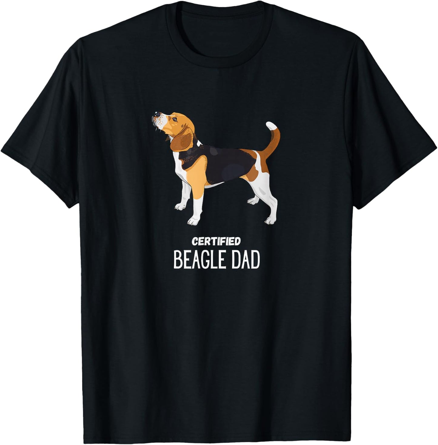 Certified beagle dad T-Shirt - T-Shirt | Black