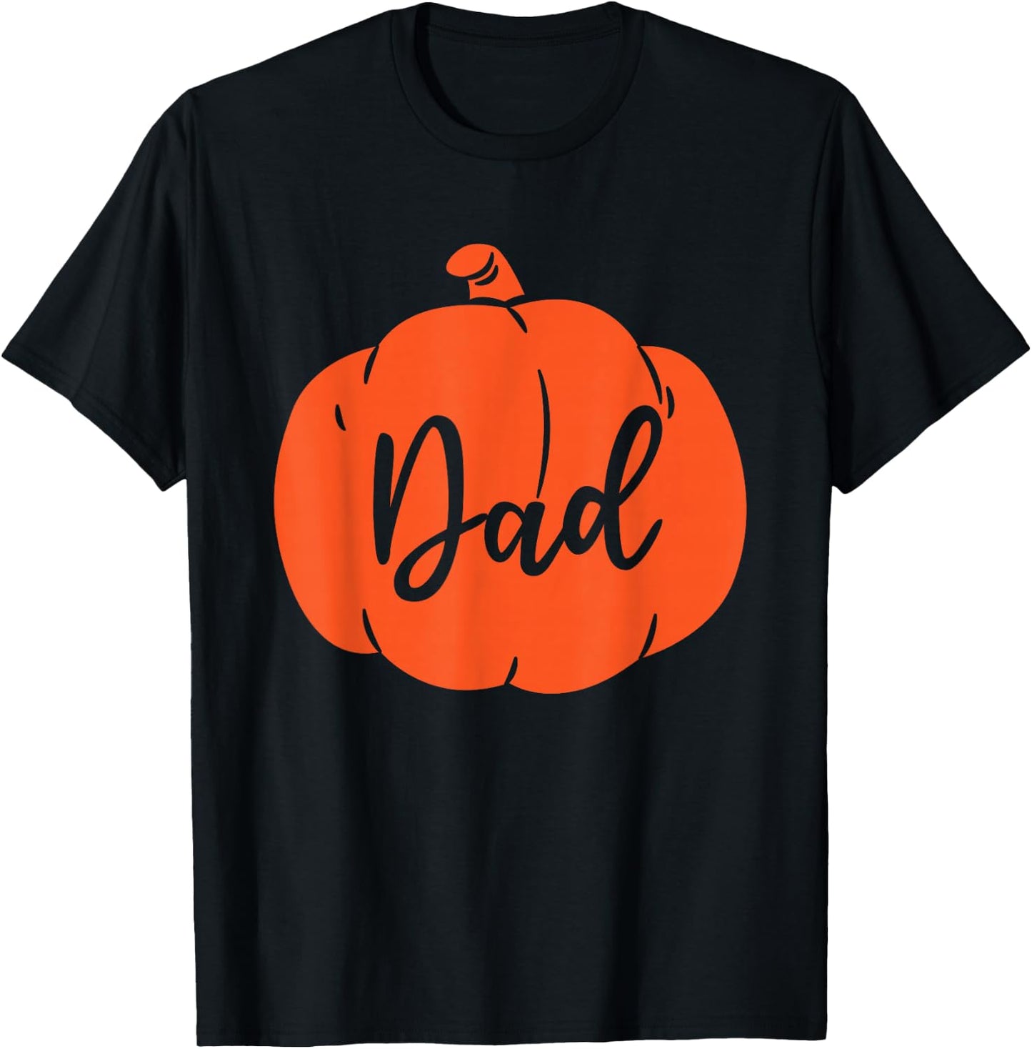 Pumpkin Dad Father Matching Family Halloween T-Shirt - T-Shirt | Black
