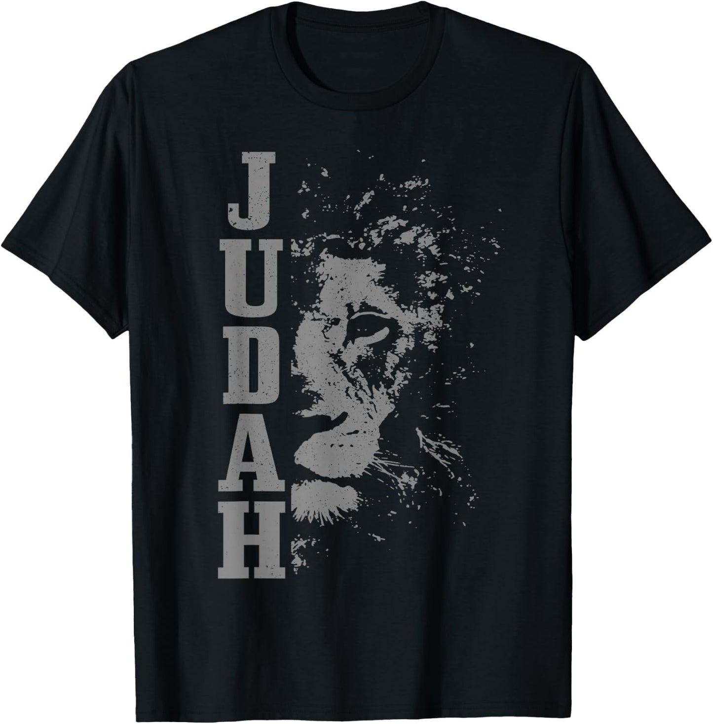 Judah Lion Lion Of Judah Israelite Vintage Reggae Hebrew T-Shirt - T-Shirt | Black