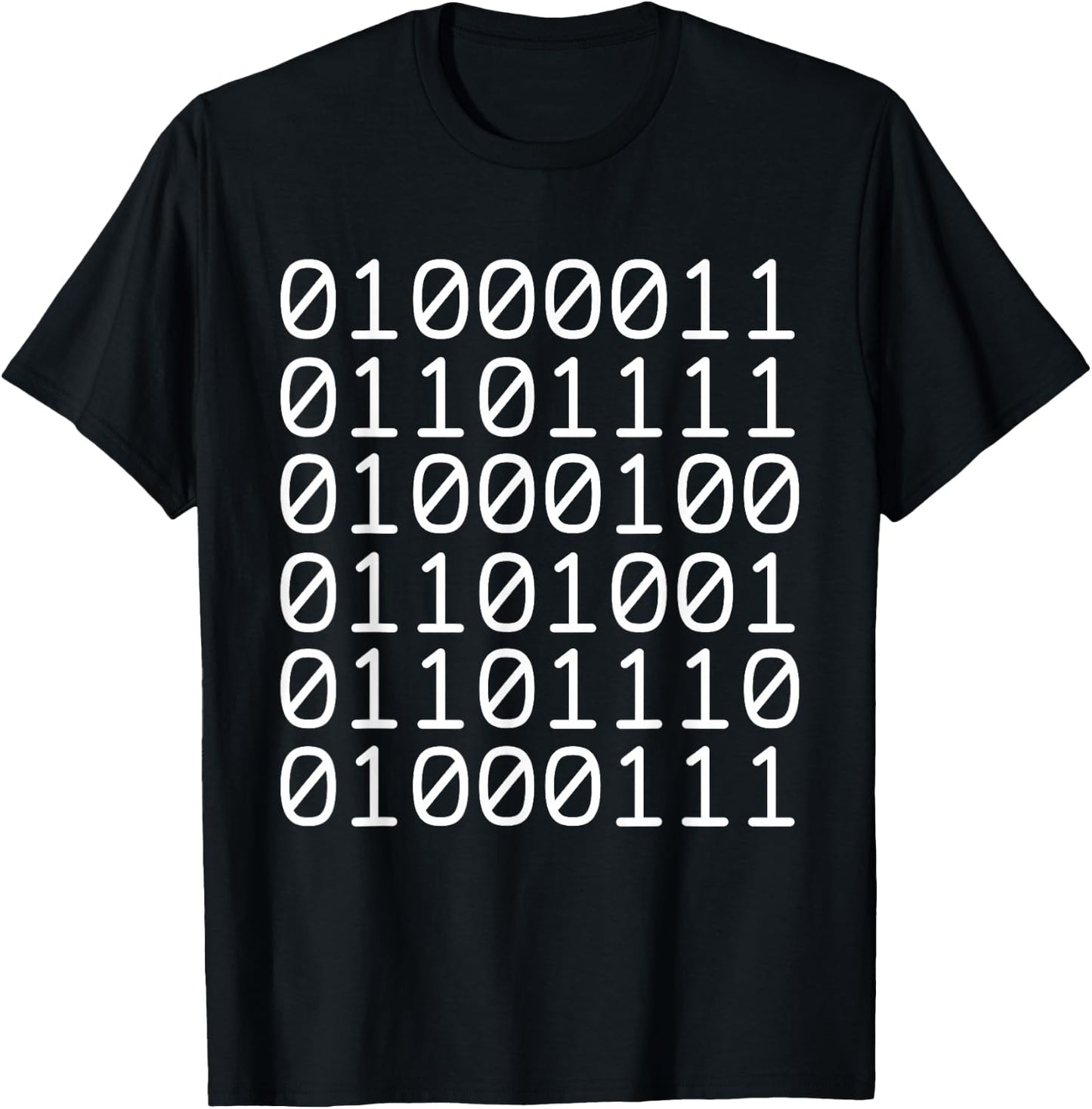 Binary Code Coding T-Shirt - T-Shirt | Black