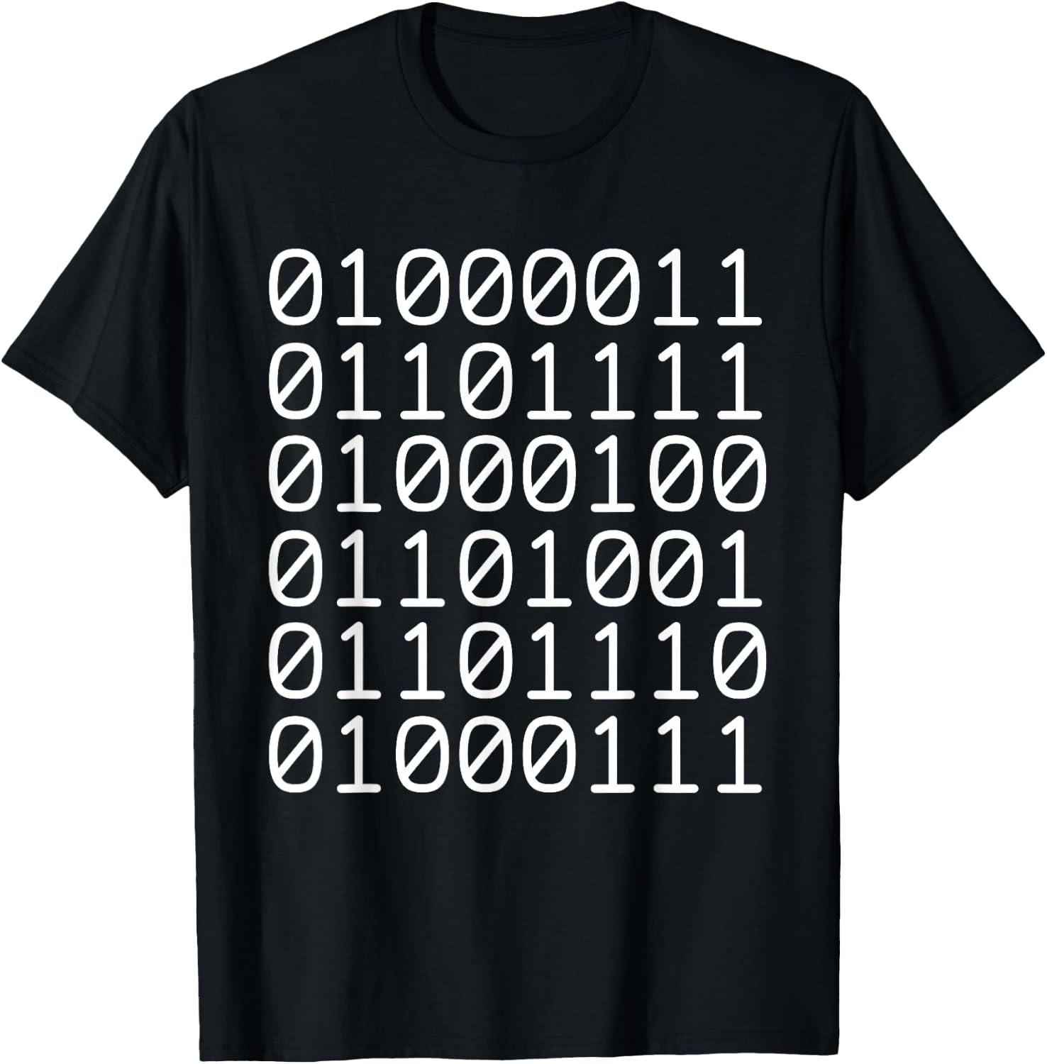 Binary Code Coding T-Shirt - T-Shirt | Black