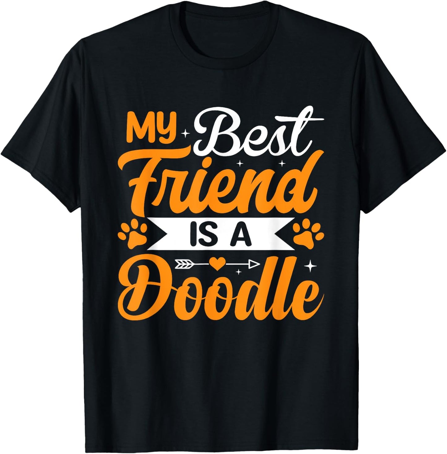 My Best Friend Is A Doodle T-Shirt - T-Shirt | Black