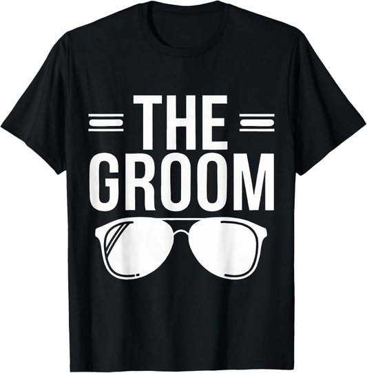 Groom Cool Groom Sunglasses Wedding T-Shirt - T-Shirt | Black