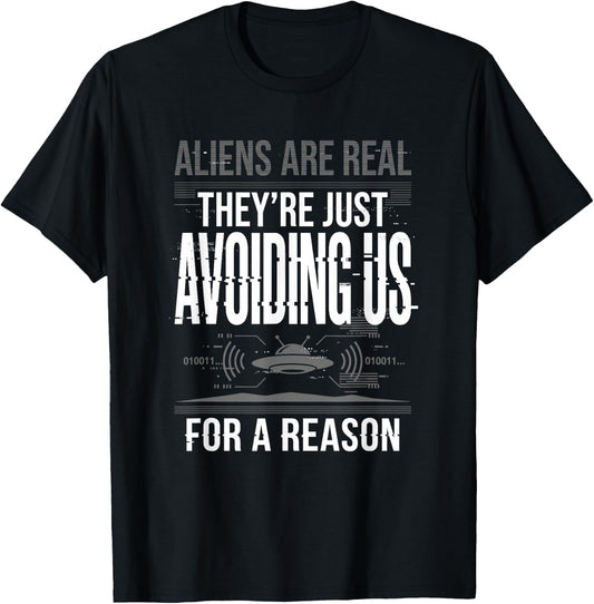Aliens UFO Space Sci Fi Believer Extraterrestrial T-Shirt - T-Shirt | Black