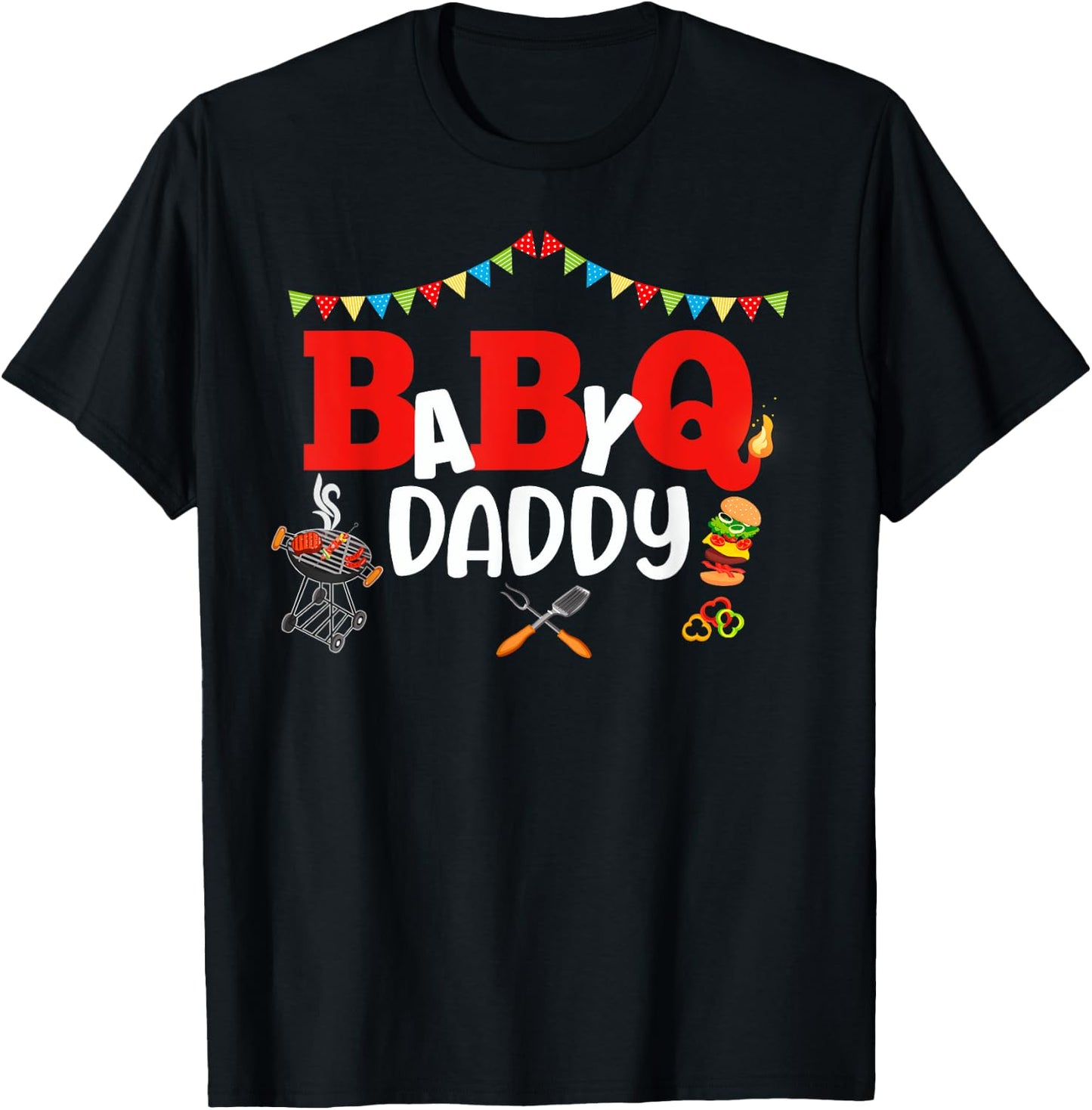 BBQ Baby Shower Gender Reveal Matching Group Outfit T-Shirt - T-Shirt | Black