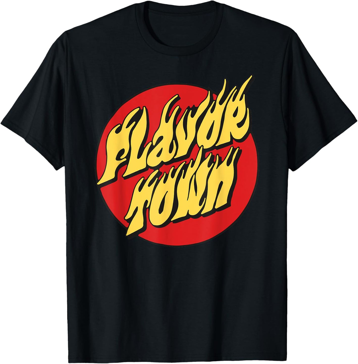 Welcome To Flavortown Mayor Of Flavor Town Funny Meme T-Shirt - T-Shirt | Black