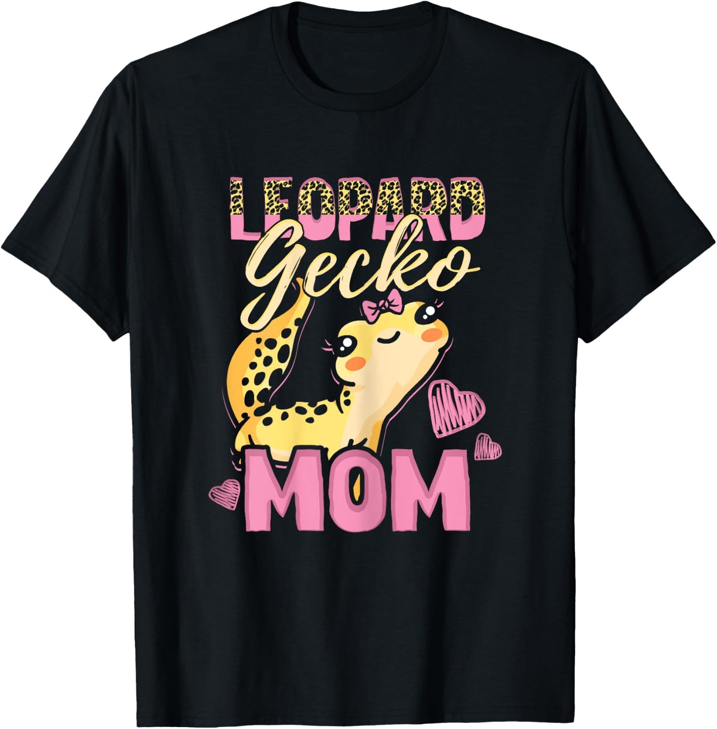 Leopard Gecko Mom Leopard Gecko Mama T-Shirt - T-Shirt | Black
