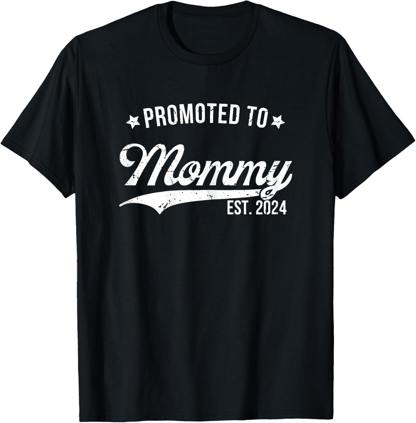 Promoted To Mommy 2024 Soon To Be Mom Pregnancy Matching T-Shirt - T-Shirt | Black