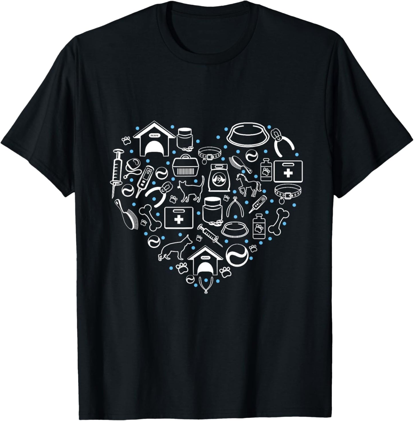 Vet Tech Veterinary Technician Medicine Veterinarian animal T-Shirt - T-Shirt | Black
