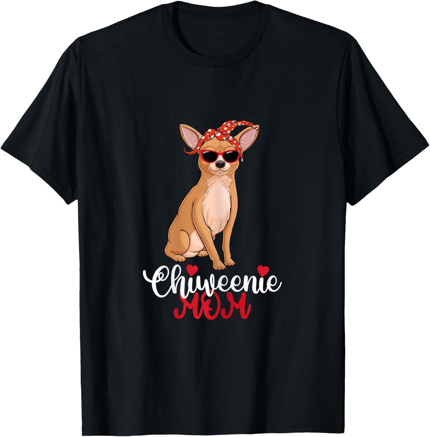 Chiweenie Dog Chiweenie Mom T-Shirt - T-Shirt | Black