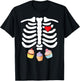 Halloween Skeleton Junk Food Belly Cupcakes T-Shirt - T-Shirt | Black