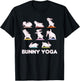 Bunny Yoga Cute Rabbits Do Sport Bunny Yoga T-Shirt - T-Shirt | Black