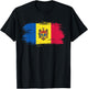 Moldova Outfit - Moldova Flag Symbol - I love Moldova T-Shirt - T-Shirt | Black
