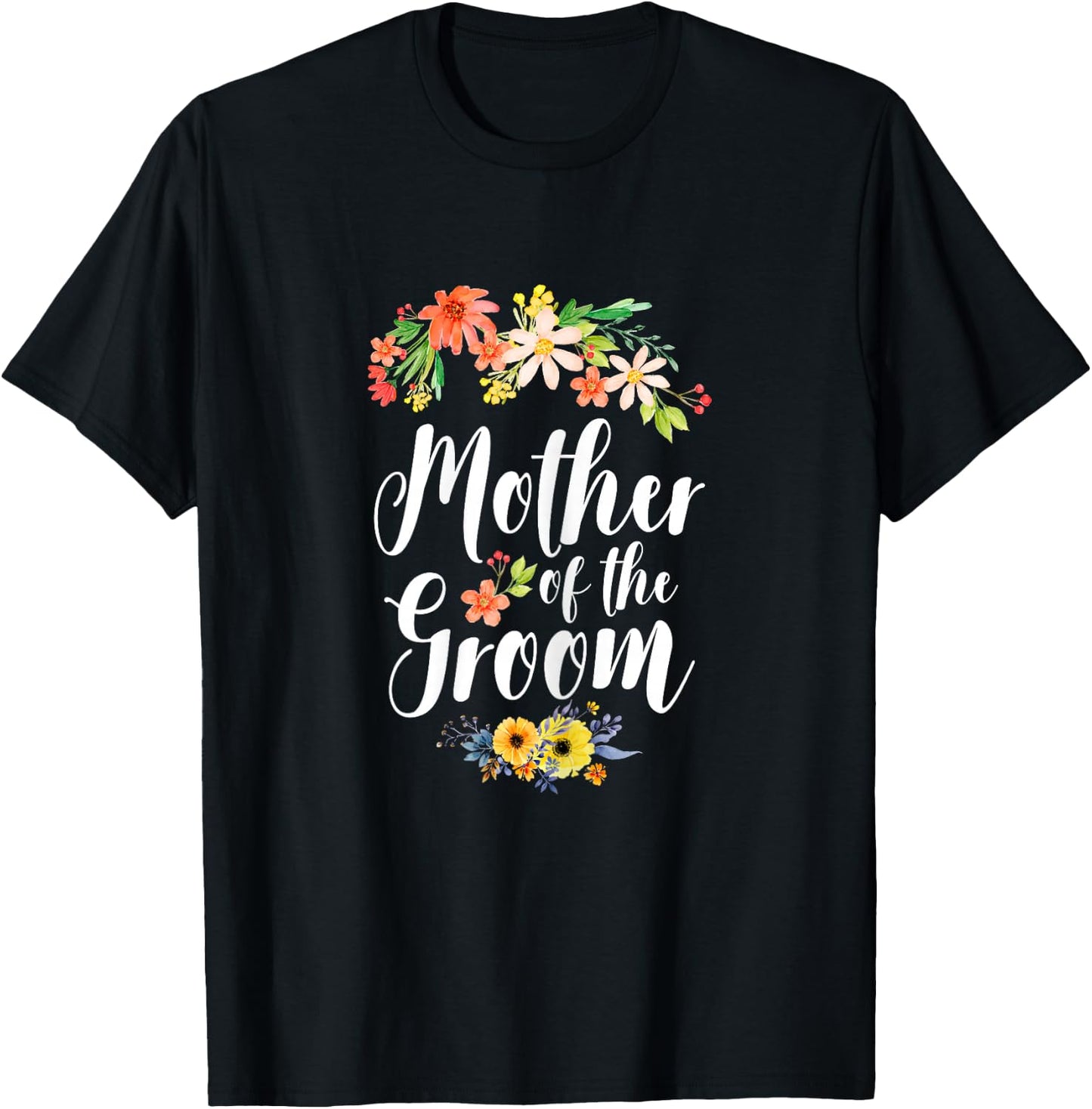 Mother of The Groom - Cute Wedding Marriage Groom Mom T-Shirt - T-Shirt | Black