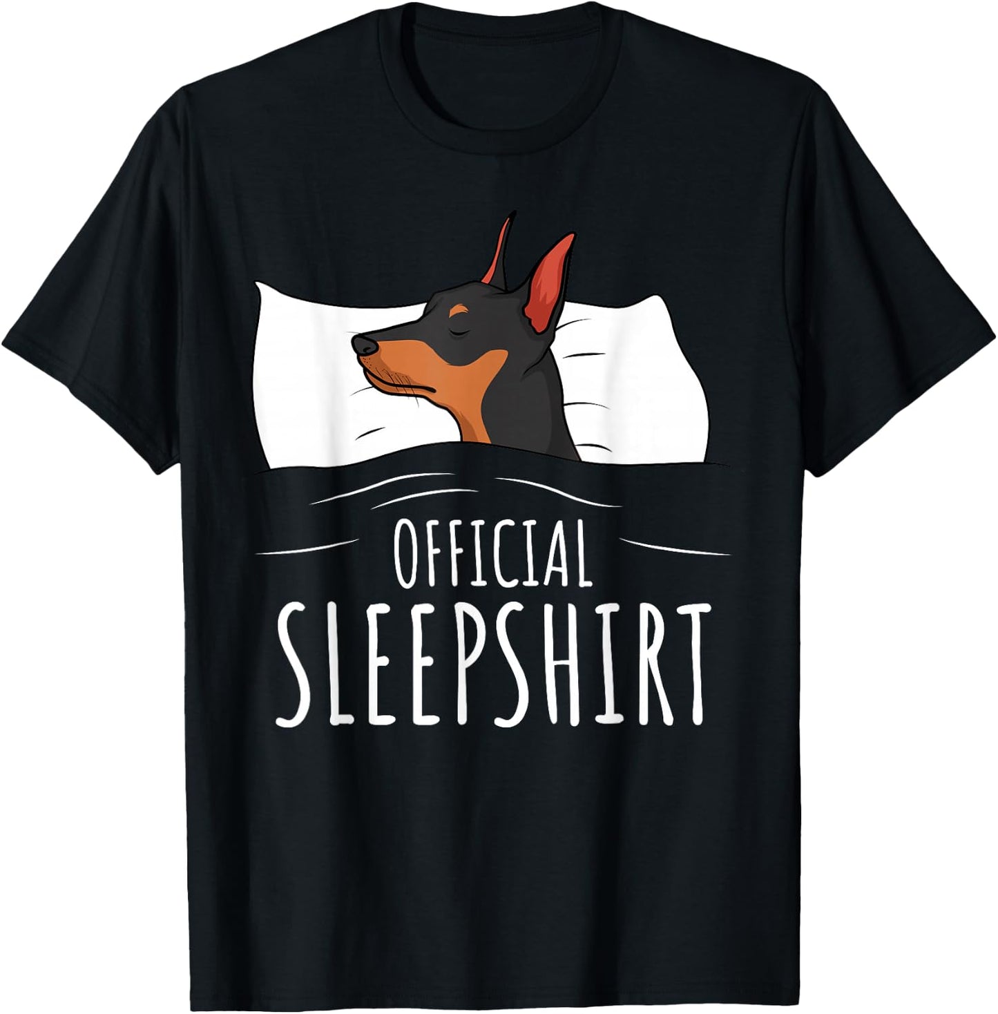 Miniature Pinscher Min Pin Dog Official Sleepshirt T-Shirt - T-Shirt | Black