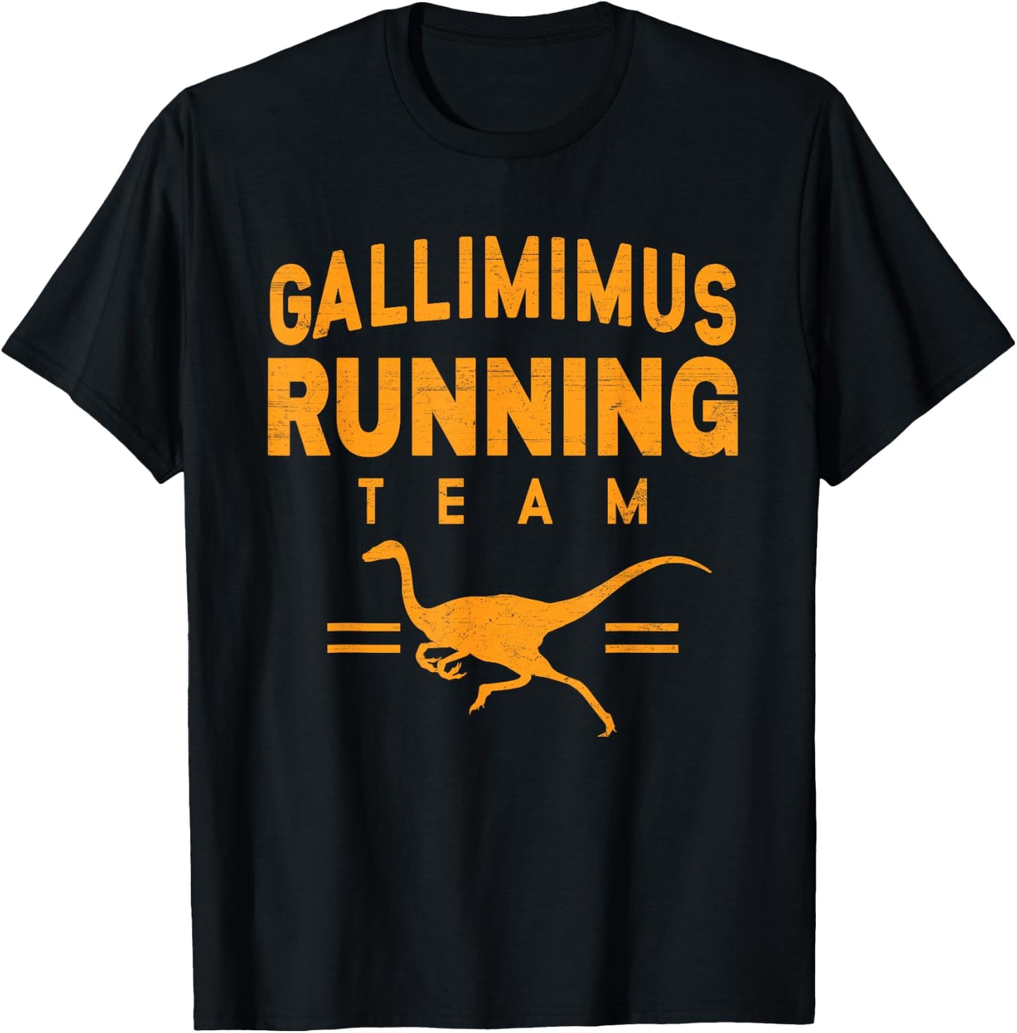 Gallimimus Running Team T-Shirt - T-Shirt | Black
